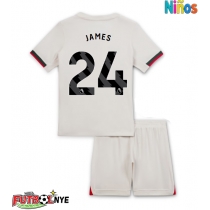 Camiseta Chelsea Reece James #24 Visitante Equipación para niños 2025-26 manga corta (+ pantalones cortos)